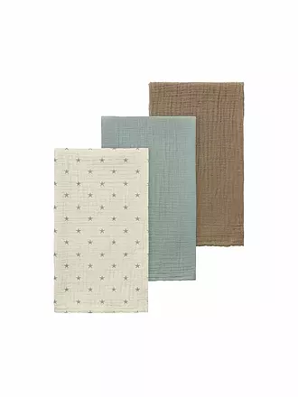 LIL ATELIER | Baby Stoffwindel - Multuch NBNFERGIE 3er Pkg. turtledove / pigeon / sepia | 